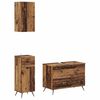 vidaXL Set de cabinet pentru baie cu 3 piese BREDA Lemn vechi