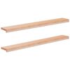 vidaXL Pervazuri 2 buc. natural 120 x 20 x 2 cm Lemn de fag masiv