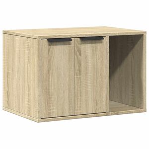 vidaXL Cutie litieră pisici stejar sonoma 60x40x40 cm lemn prelucrat