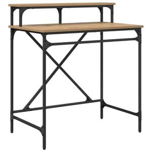vidaXL Birou Stejar Artizanal 80 x 50 x 90 cm Lemn prelucrat