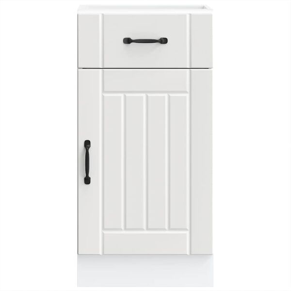 vidaXL Dulap de bază de bucătărie &bdquo;Lucca&rdquo; din lemn prelucrat alb