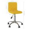 vidaXL Scaune de bucătărie pivotante, 2 buc., galben muștar, catifea