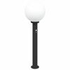 vidaXL St&acirc;lp luminos cu senzor 80 cm negru IP44