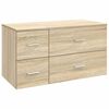 vidaXL Set de mobilier pentru baie 2 buc. Stejar Sonoma Lemn prelucrat