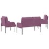 vidaXL Seturi de canapele 3 pcs Violet 115 x 56 x 80 cm placaj