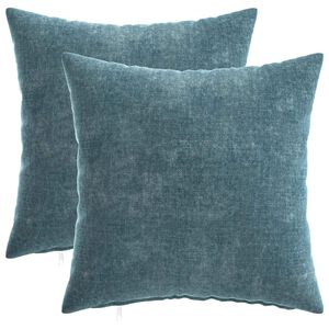 vidaXL Husă pentru pernă 2 buc. HEERLEN albastru 35 x 35 cm