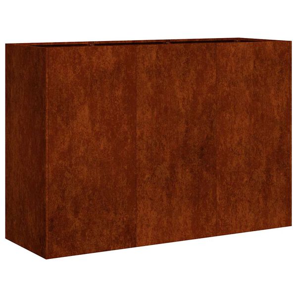 vidaXL Jardinieră Rusty 120x40x80 cm Oțel pentru intemperii