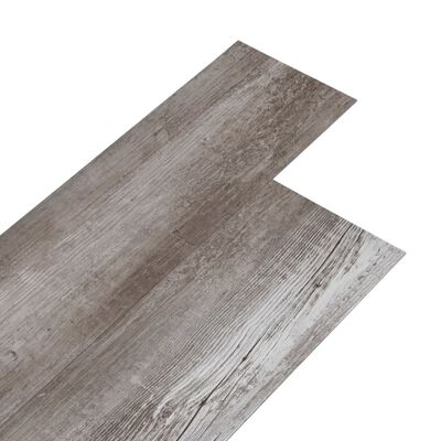vidaXL Plăci de pardoseală, lemn maro mat, 5,26 m², 2 mm, PVC