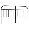 vidaXL Tăblie de pat de schimb metalică, negru, 160 cm