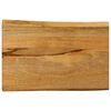vidaXL Blat masă cu margini naturale, 50x40x2,5 cm, lemn masiv mango