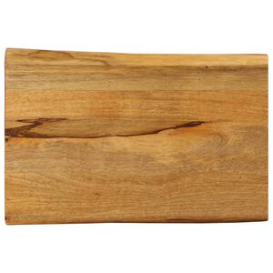 vidaXL Blat masă cu margini naturale, 50x40x2,5 cm, lemn masiv mango