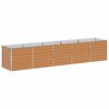 vidaXL Strat &icirc;nălțat de grădină Maro deschis 400 x 80 x 77 cm