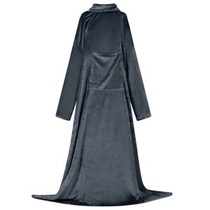 vidaXL Hanorac pătură Albastru marin Flanelă