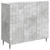 vidaXL Bufet Gri Beton 89 x 34,5 x 82 cm Lemn prelucrat