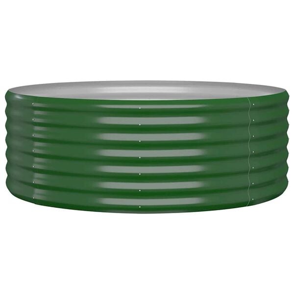 vidaXL Strat înălțat grădină, 100x100x36 cm oțel galvanizat