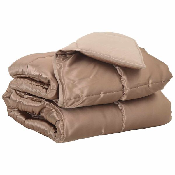 vidaXL Duvet complet pe tot parcursul anului Auriu 200 x 140 cm