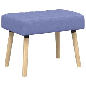 vidaXL Bancă cu tapițare canelată Albastru Jeans 60 x 40 x 45 cm