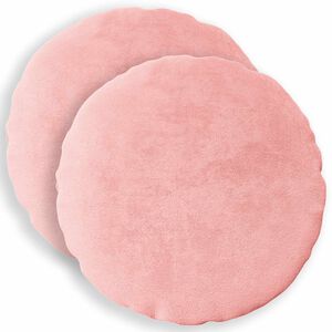 vidaXL Husă pentru pernă 2 pcs HEERLEN Roz &Oslash; 30 cm Flanelă