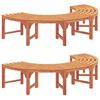 vidaXL Bancă cu arbori 8 -Seater 2 buc. 160 x 80 x 45cm natural