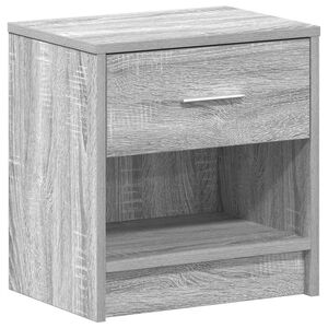 vidaXL Noptieră cu sertar gri Sonoma 39x28x41 cm