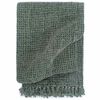 vidaXL Pătură decorativă, verde &icirc;nchis, 160 x 210 cm, bumbac