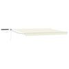 vidaXL Cort electric retractabil Crema și Alb 4,5 &times; 3 m