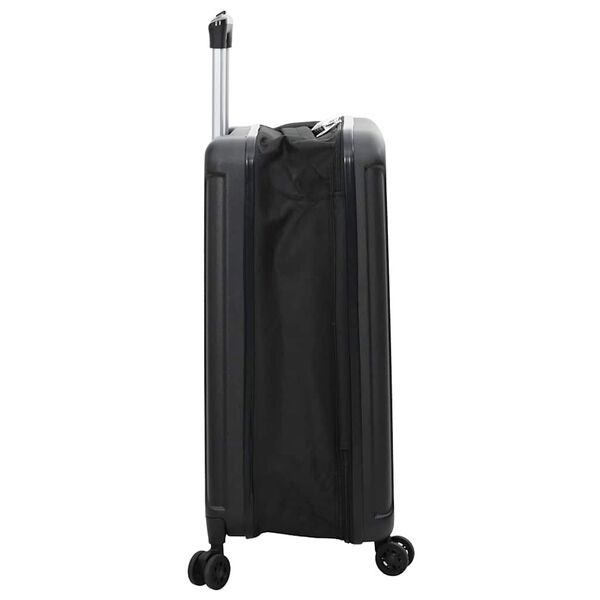 vidaXL Valiză cu blocare Negru 34 x 23 x 55.5 cm Plastic ABS