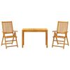 vidaXL Set mobilier de grădină, 3 piese, lemn masiv de acacia