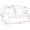 vidaXL Canapea 2 pcs Gri &icirc;nchis 144 x 80 x 85 cm țesătură