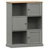 vidaXL Bibliotecă VIGO, gri, 90x35x114,5 cm, lemn masiv de pin
