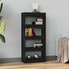 vidaXL Bibliotecă/Separator, negru, 60x30x135 cm, lemn prelucrat