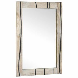 vidaXL Oglindă pentru baie Alb 50 x 2,5 x 70 cm Dreptunghiular