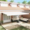 vidaXL Cortina Retractabilă Alb 600 &times; 350 cm Poliester și Aluminiu