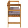 vidaXL bancă cu pernă Finisaj cu ulei natural 157 x 46 x 82,5 cm