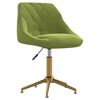 vidaXL Scaune de bucătărie pivotante, 2 buc., verde deschis, catifea