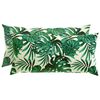 vidaXL Husă pentru pernă 2 pcs HEERLEN Model cu frunze 40 x 80 cm