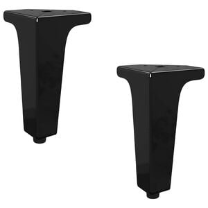 vidaXL Picioare de mobilă 2 buc. Negru 54,1 x 54,1 x 100 mm Fier