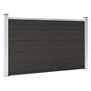 vidaXL Panou de gard, 180x105 cm, negru, WPC