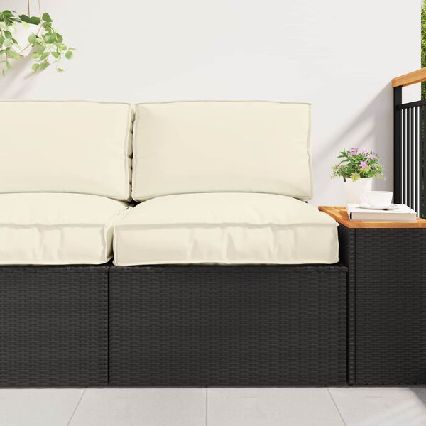 vidaXL Set de perne pentru palet 2 pcs Crem Material Oxford