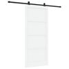 vidaXL Ușă glisantă ORKDAL 93 x 211 cm Lemn prelucrat Alb și negru