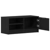 vidaXL Cabinet TV Stejar Negru 80 x 35 x 36,5 cm Lemn compozit