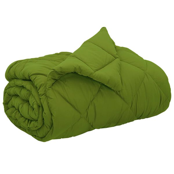 vidaXL Duvet complet pe tot parcursul anului Verde 220 x 200 cm