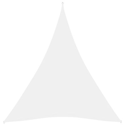 vidaXL Parasolar, alb, 4x5x5 m, țesătură oxford, triunghiular