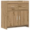 vidaXL Bufet Stejar Artizanal 75 x 36 x 80 cm Lemn prelucrat