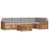 vidaXL Set de canapele de exterior 6 buc. Gri natural și deschis