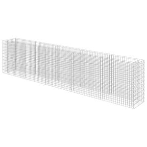 vidaXL Strat &icirc;nălțat gabion, 450 x 50 x 100 cm, oțel galvanizat