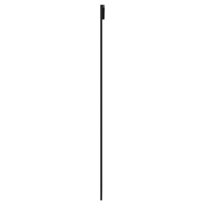 vidaXL Ușă glisantă, negru, 76x205 cm, sticlă ESG și aluminiu