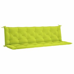 vidaXL Pernă de bancă, verde aprins, 200x(50+50)x7 cm, material oxford