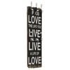 vidaXL Cuier de perete cu 6 c&acirc;rlige, 120 x 40 cm, LOVE LIFE