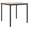 vidaXL Masă de dining natural 80 x 80 x 75 cm Lemn de pin masiv